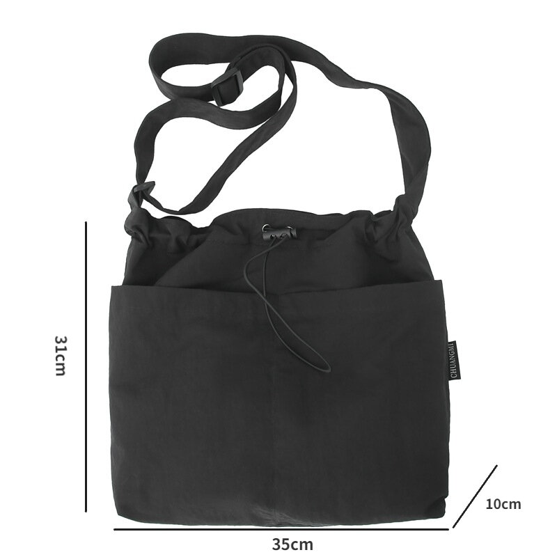 Повседневная Сумка-Кроссбоди на шнурке, новая модная нейлоновая сумка через плечо из ткани с большой вместимостью, сумка-тоут, сумка-Кроссбоди для поездок