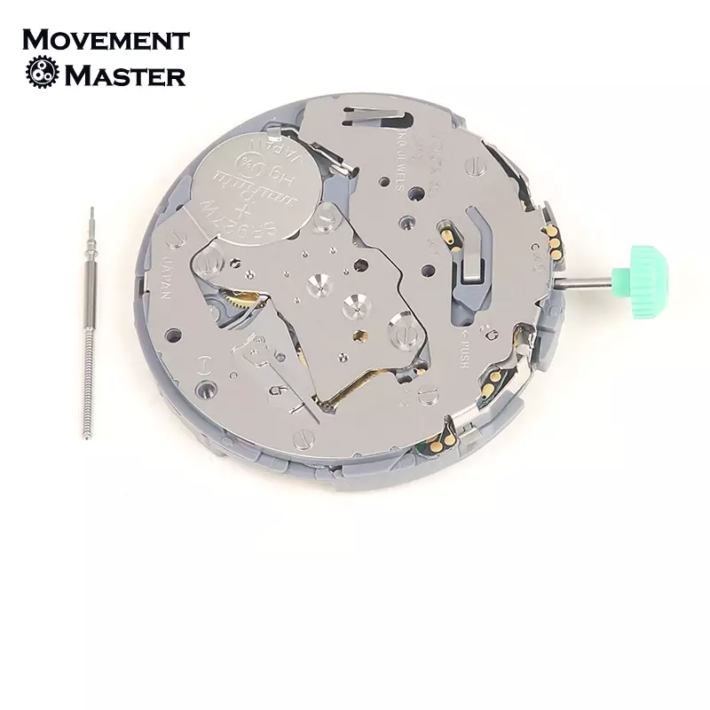 MIYOTA-OS10 Quartz Movement Watch, Four O'clock, Calendário, Seis Mãos, 6.9.12, Pequenos Segundos, Peças