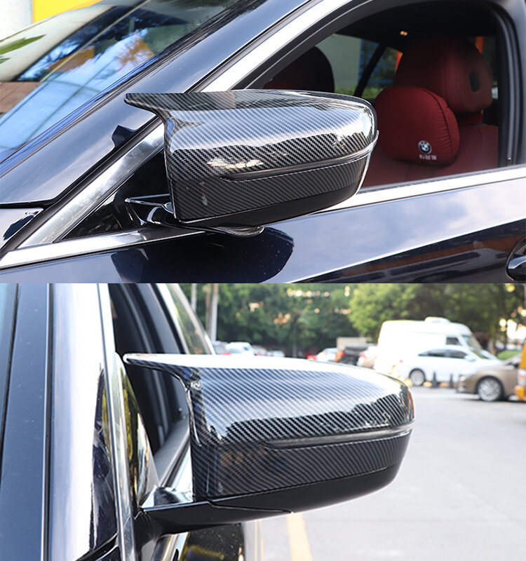 Carbon Fiber Exterior Side Rearview Mirror Cover Trim For BMW 3 4 5 7 8-Series G20 G21 G28 G11 G12 G14 G15 G16 G30 G31 G38 G22