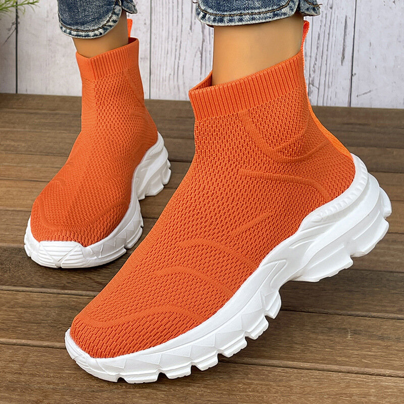 Zapatos Deportivos transpirables y cómodos para mujer, calzado informal de suela suave, talla grande, novedad de verano, 2024
