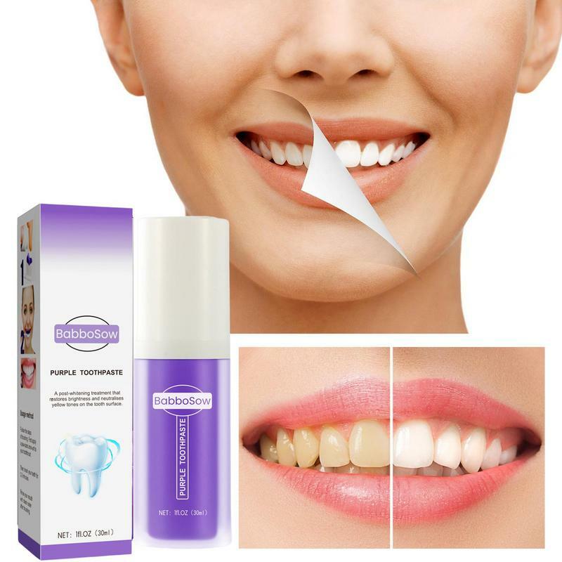 30ml Teeth Whitening Toothpaste Tooth Cleansing Toothpaste Reduce Yellowing Tooth Whitening Enamel Care Teeth Colour Corrector