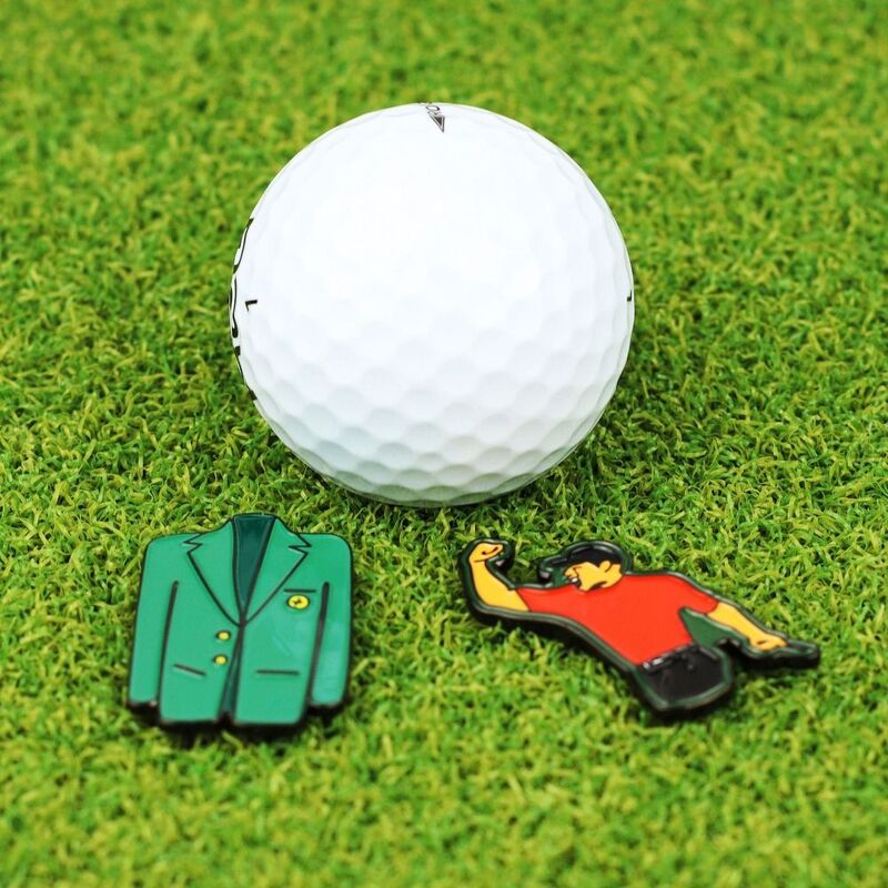 جولف الكرة موقف علامة سبيكة ، متعدد الألوان النمر الأخضر سترة علامة ، جولف قبعة كليب الملحقات