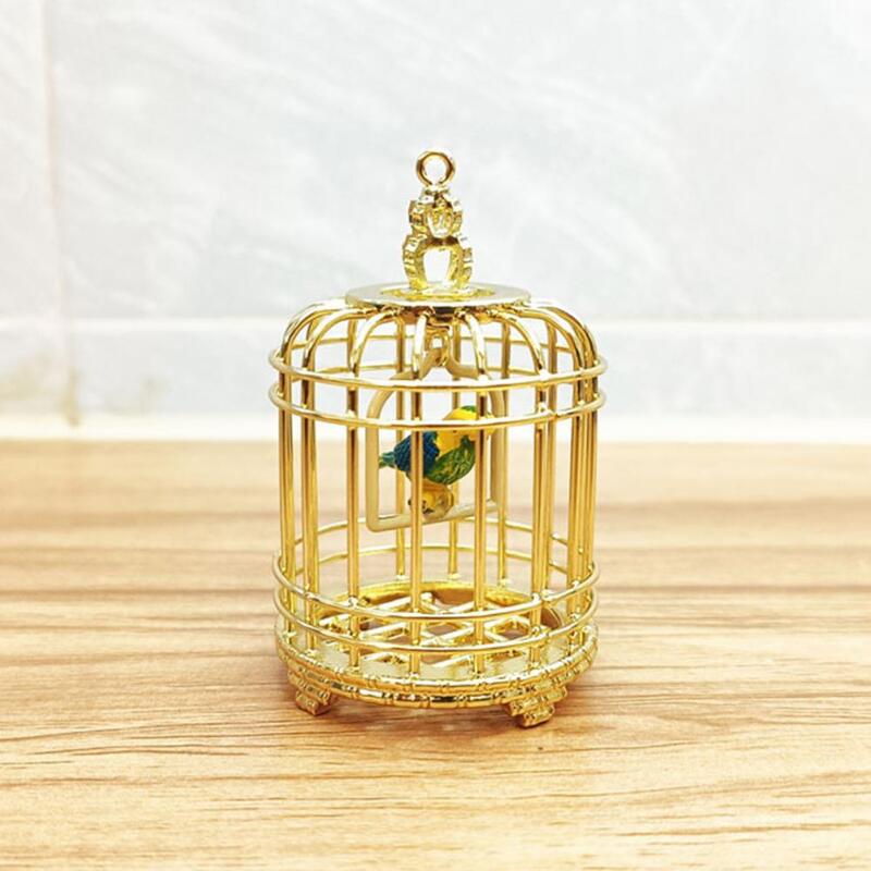 Dropshipping!! Play House Toys Convenient to Store 1/12 Ratio Pretend Exquisite Birdcage Toy Shooting Props
