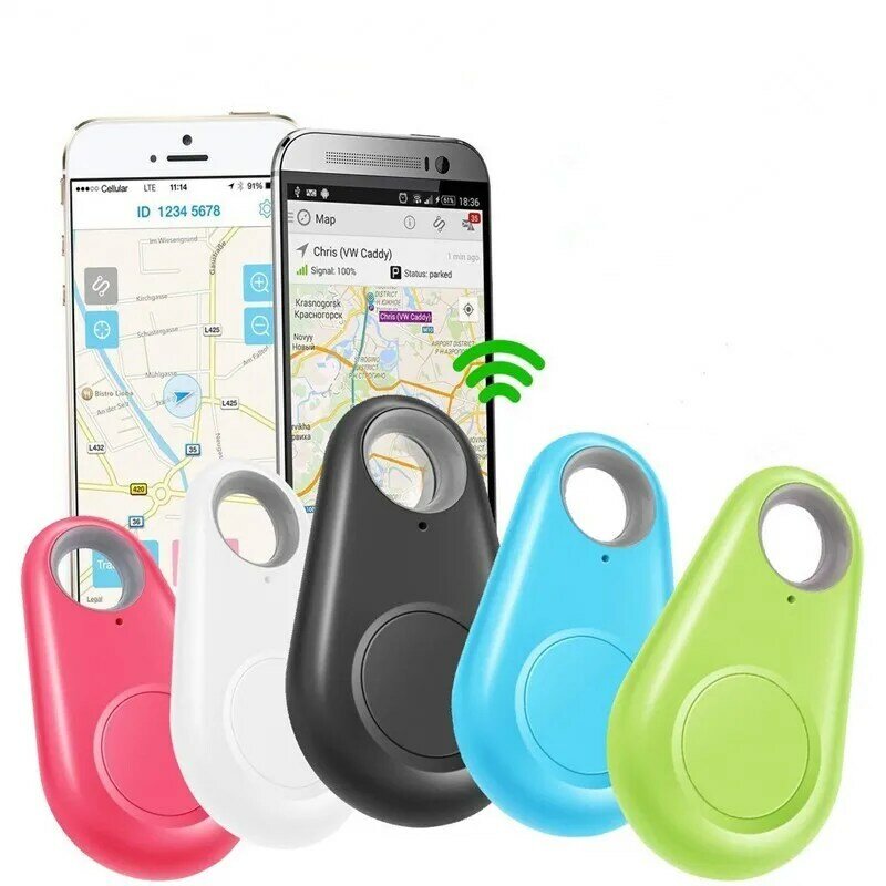 Pelacak GPS Pintar Hewan Peliharaan Baru Tag Alarm Antihilang Pelacak Bluetooth Nirkabel Dompet Anak Tas Pencari Kunci Pencari Lokasi Alarm Antihilang