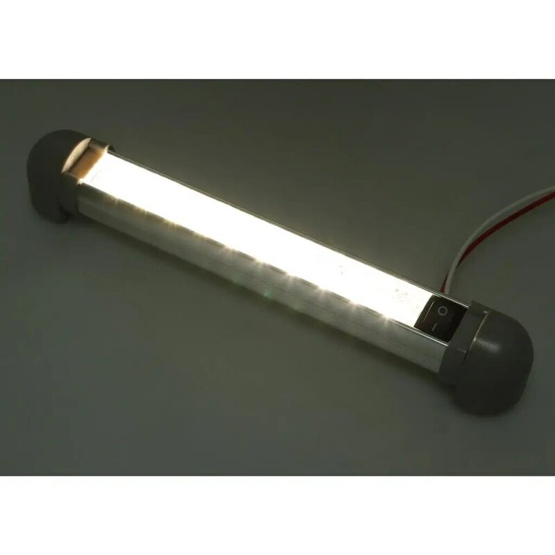 Luz de leitura LED para cabeceira, lâmpada de livro, RV, campista, barco, montagem na parede, 12V-28V, 2W, 6W