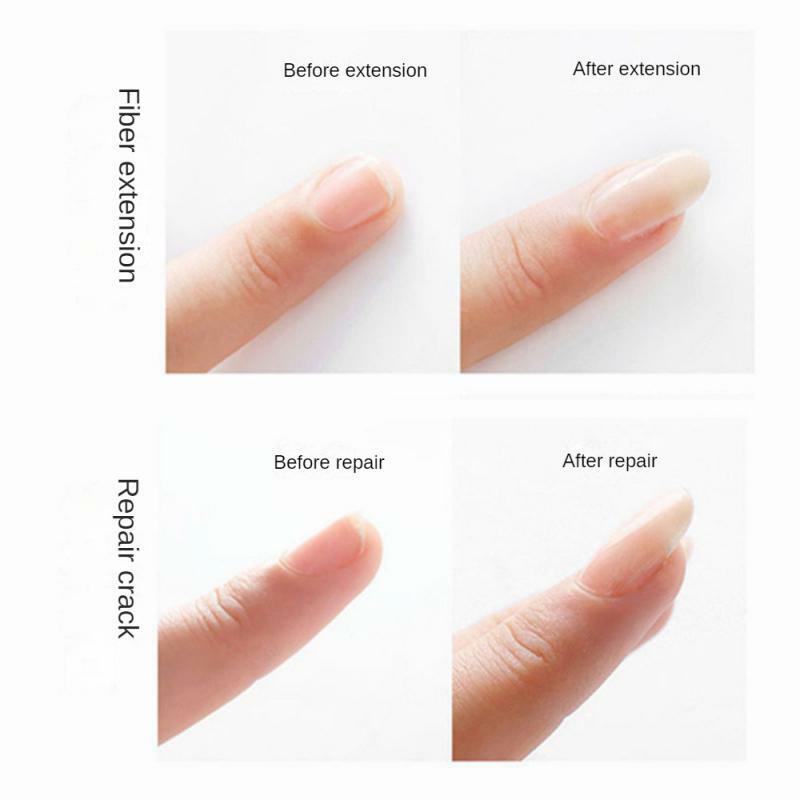 1 ~ 10 pezzi set forma di estensione delle unghie per unghie unghie in fibra di vetro estensione acrilica Set di punte per onde pacchetto di estensione chiodo in fibra di vetro