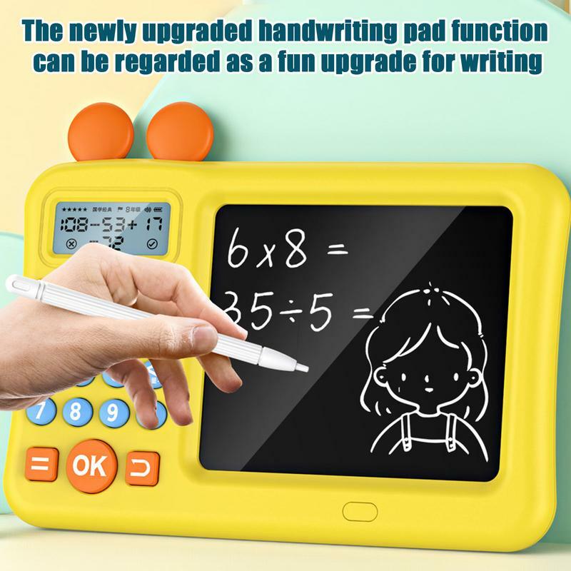 Kids Math Calculator Drawing Board Math Calculator Learning Machine Training Learning LCD Spanish Calculator Mental Arithmetic