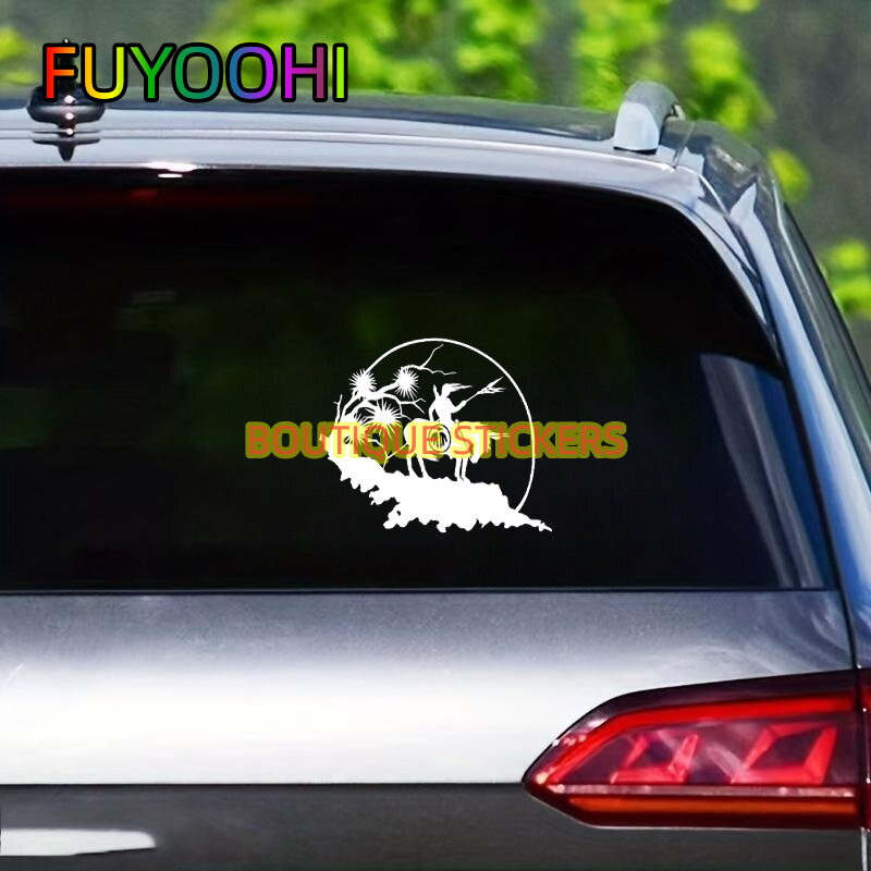 FUYOOHI-pegatinas bonitas para coche, calcomanías de un guerrero valiente, accesorios para coche, carrocería, bicicleta, todoterreno, KK