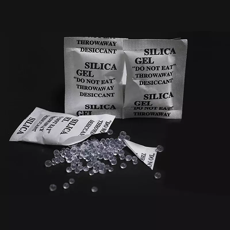 10-50pcs 0.5-3g Non-toxic Silica Gel Packs Desiccant Damp Moisture Absorber Dehumidifier Anti Humidity Bag Clothes Food Storage