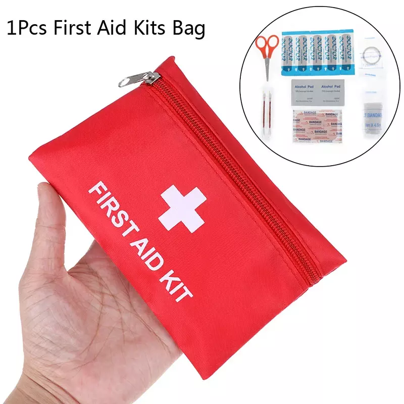 Kit de primeiros socorros portátil para sobrevivência de emergência Travel Medical Sports Bag Case, 1 Pc