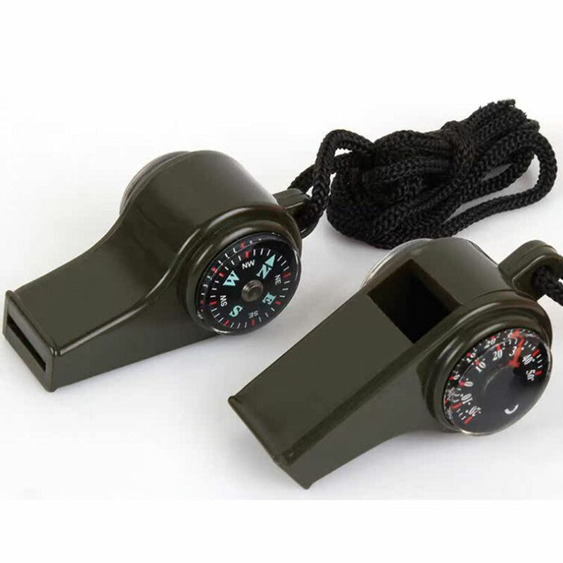 Outdoor Survival Whistle – Loud Enough To Be Heard Distance Camping Whistle Compass Easy To Carry