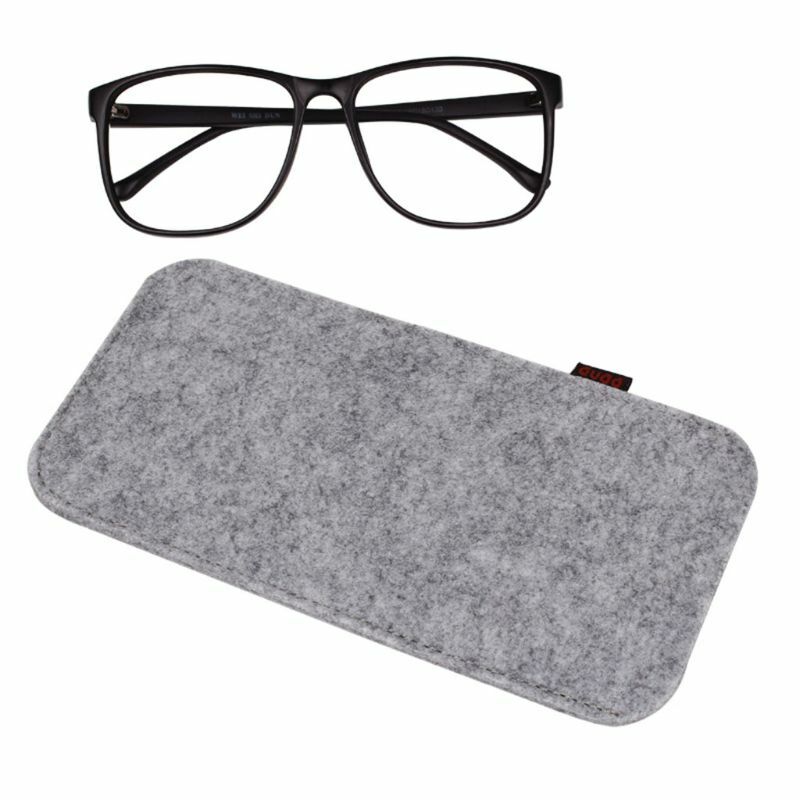 Óculos feltro macio óculos manga bolsa para saco organizador caso