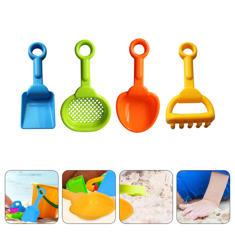 Ibasenice mainan alat mainan 4 buah warna menarik anak-anak luar ruangan playset pantai portabel tahan aus interaktif Playthings