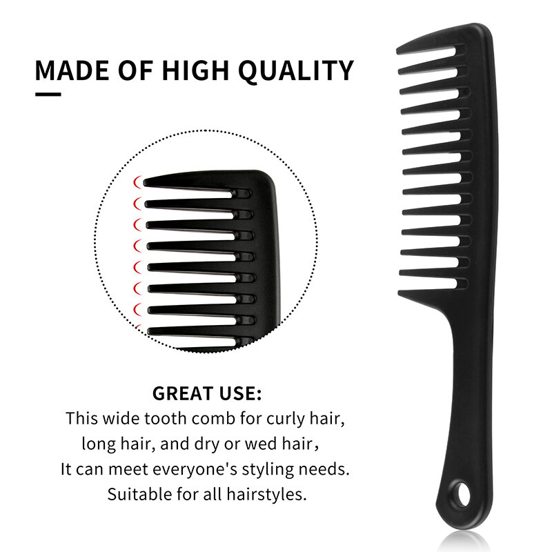 3 stücke Haar kante Bürste Set breiten Zahn und entwirrt Kamm Afro Pick geeignet für lockiges langes Haar nass Barnet in allen Arten Kit Friseur