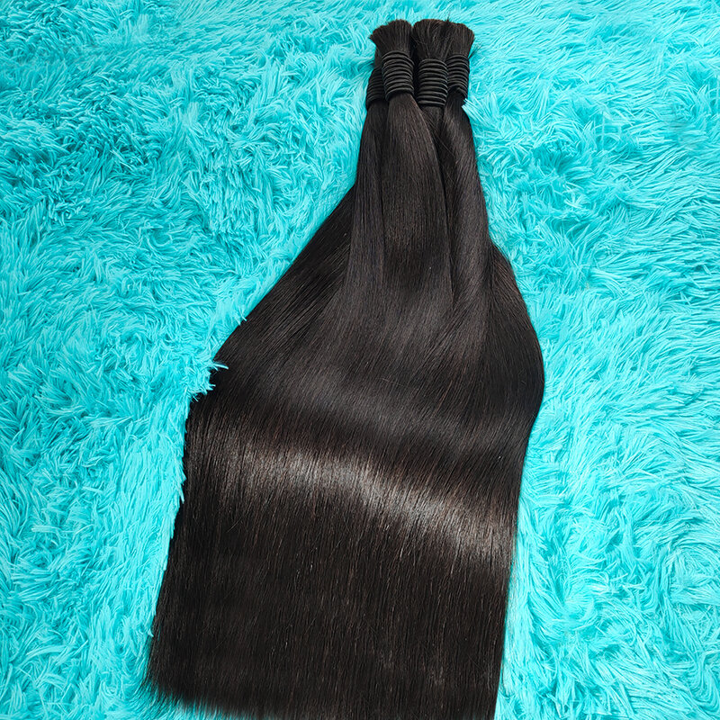 Extensiones de cabello humano rizado profundo, cabello virgen brasileño a granel, Onda de agua a granel, trenzado sin trama