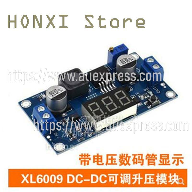 Xl6009 dc-dc圧力モジュール、4.5-32v l、5〜55v出力、調整可能な電圧計ディスプレイ、1個