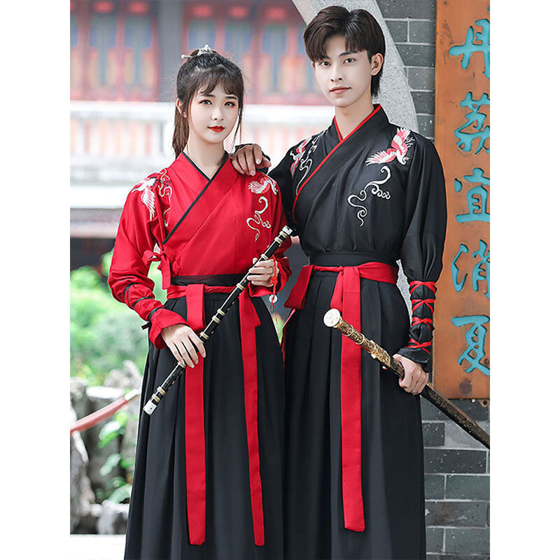 Uniforme de Cosplay de Hanfu para mujer y niño, ropa de estilo chino, trajes de graduación para actuaciones de escenario antiguo