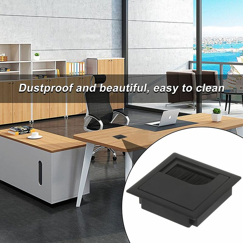 Plastic Computer desktop Decor Grommet Hole Cover Wire Cable Holder Desk Cable Box Wire Hole Cover Wire Box