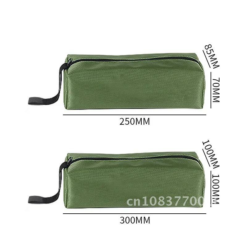 Canvas Bag Thick Hand Tool Bag for Small Tools Screwdriver Wrench Tweezers Drill Bit Organizer Bag Waterproof Zipper Pouch