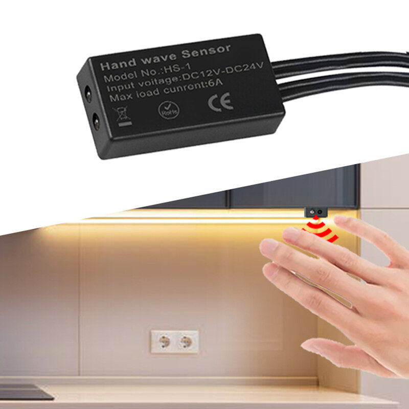 6A 1CH przełącznik czujnik LED 12V 24V ręczne sterowanie włączaniem/wyłączaniem drzwi DC 5.5*2.1mm Port do szafy pojedynczy kolor listwa oświetlenie COB LED