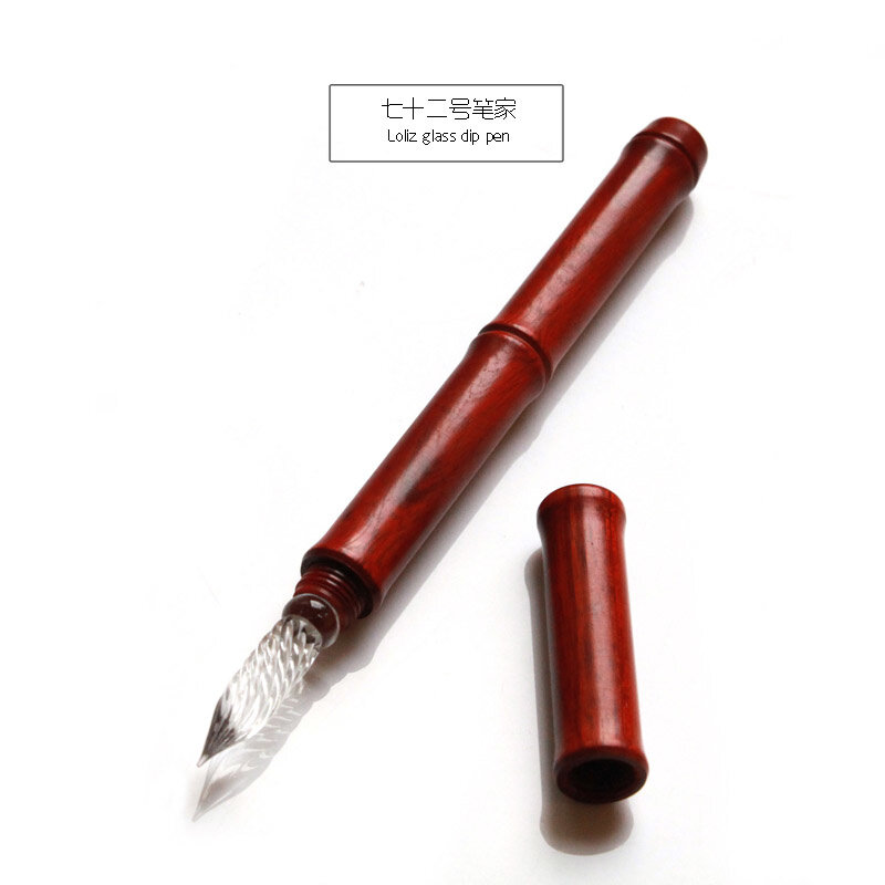 New Wood Holder Glass Dip  Pen Writing Pen