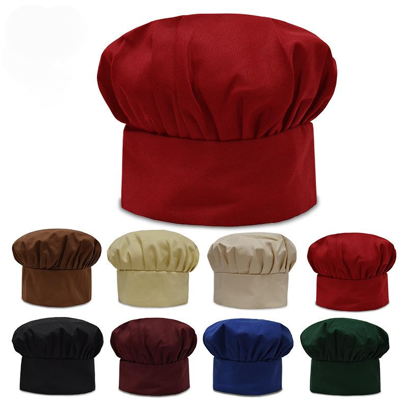 Chapéu Cogumelo do Chef Multi-Color, Segurança Alimentar, Plisses Saúde, Trabalho, Acessórios Profissionais, 1Pc