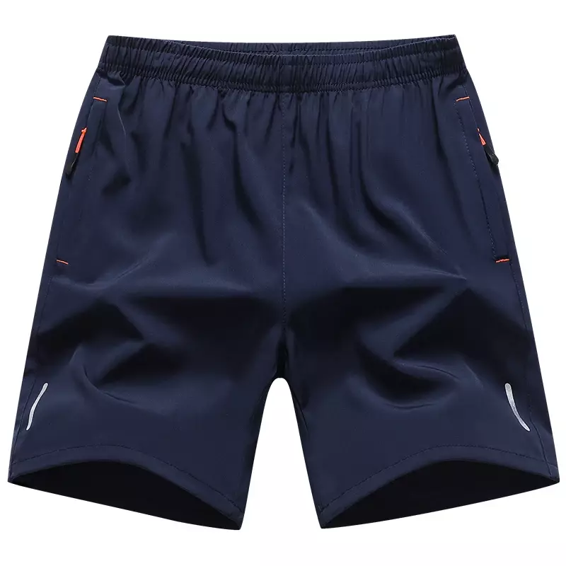 2024 New Summer Ice Silk Men's Large Size Sports Shorts Thin Running Loose Five Quarter Pants Pajama Pants Beach Pants