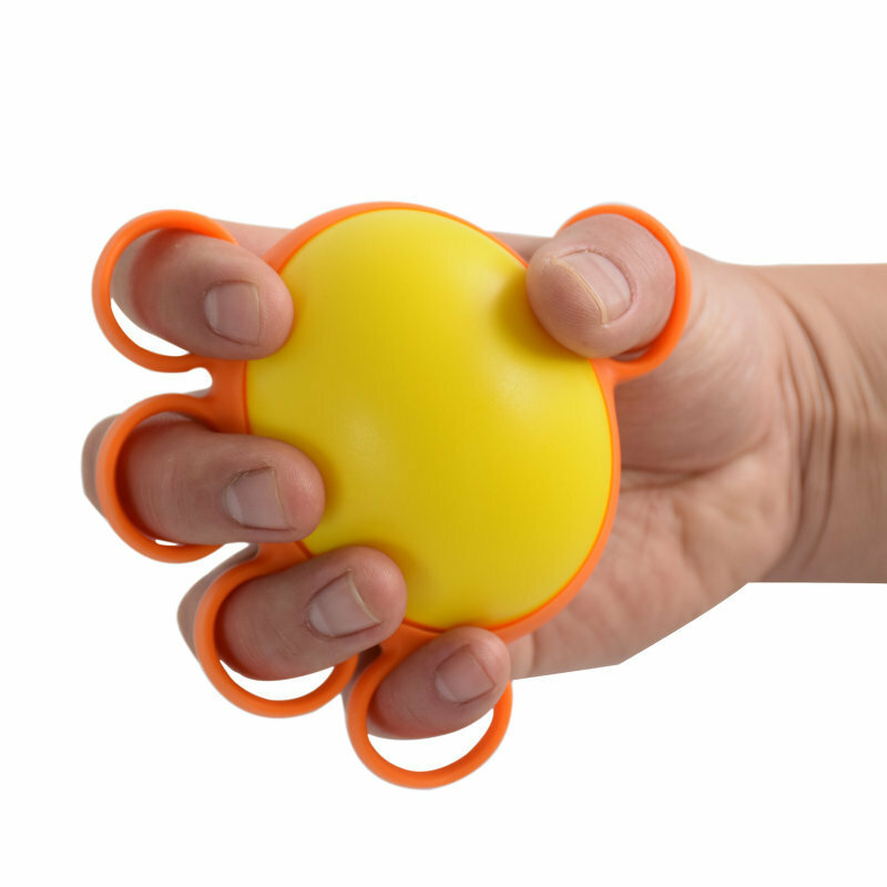 อุปกรณ์ฟิตเนสเสริมสร้างความแข็งแรงของลูกบอลสำหรับกายภาพบำบัดมือจับลูกบอลทำให้มือมีความแข็งแรง