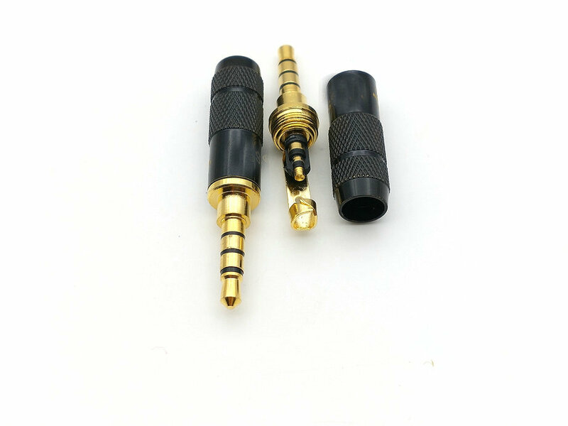 20 шт./100 шт. 2,5 мм 4-полюсный ремонтный разъем для наушников, штекер кабеля, аудиоразъем