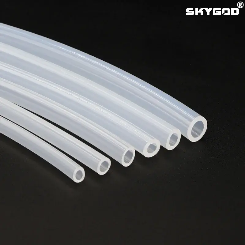 Tubo flessibile in gomma siliconica trasparente per uso alimentare 1/5/10M ID 0.5 1 2 3 4 5 6 7 8 9 10 12 13 14mm O.D tubo flessibile in Silicone non tossico