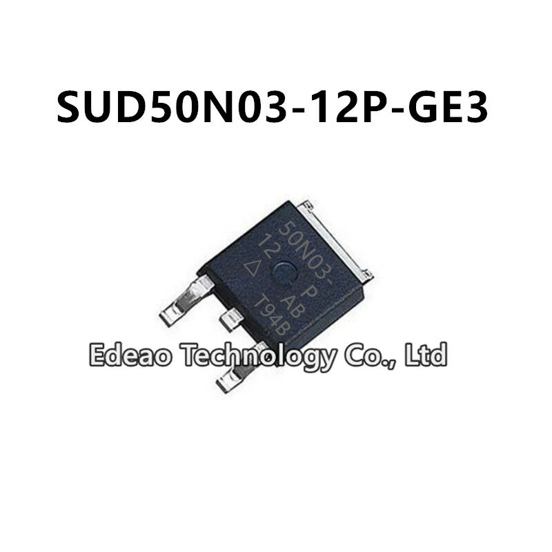 10 ~ 100 sztuk/partia nowy 50N03-12 SUD50N03-12P TO-252 SUD50N03-12P-GE3 17.5A/30V N-kanałowy tranzystor polowy MOSFET