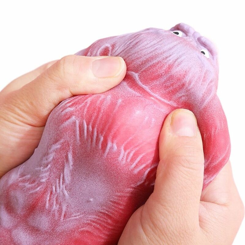 9cm Funny Creative Elastic Squeeze Toy Stress Relief Kids Adults Stretch Squeezing Monkey Toys Elastic Soft Vent Gorilla Doll