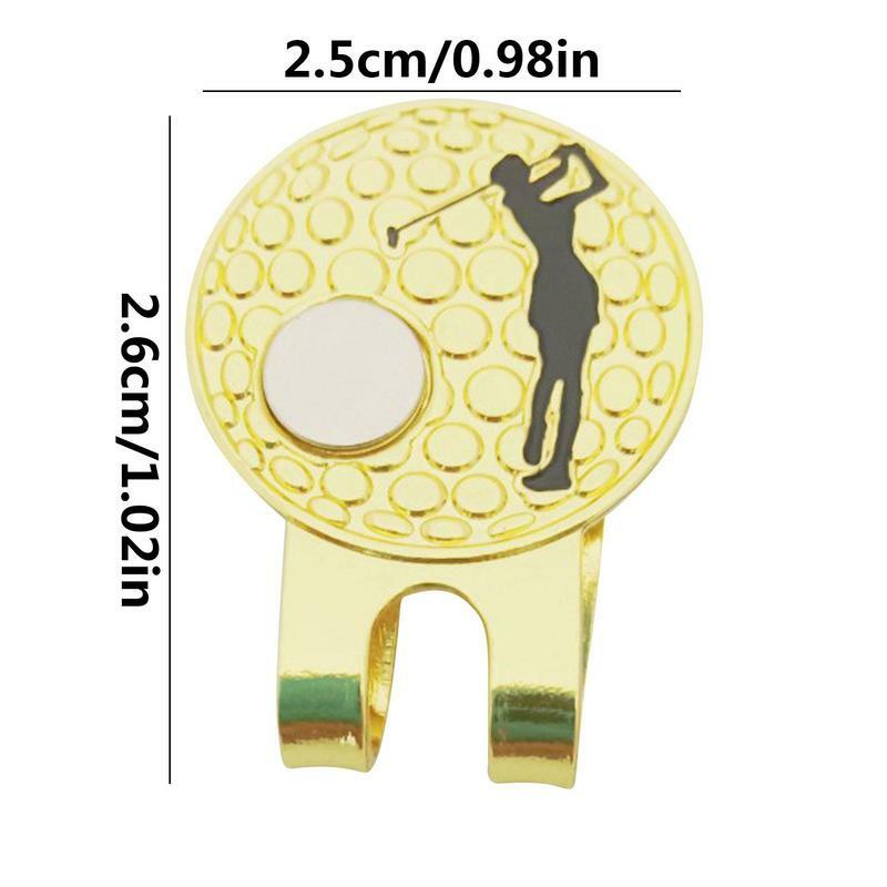 1 buah klip topi Golf magnetik, klip topi Golf dengan Magnet putt Golf hijau aksesori untuk Marker Mark Dropshipping