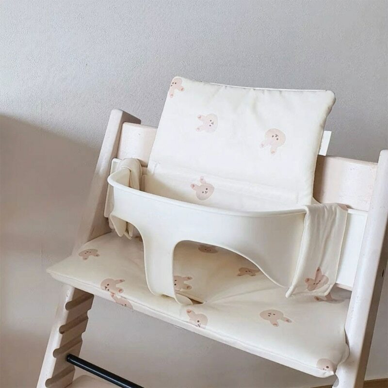 Almofada portátil para cadeira bebê, forro cadeira jantar para bebê, almofada antiderrapante