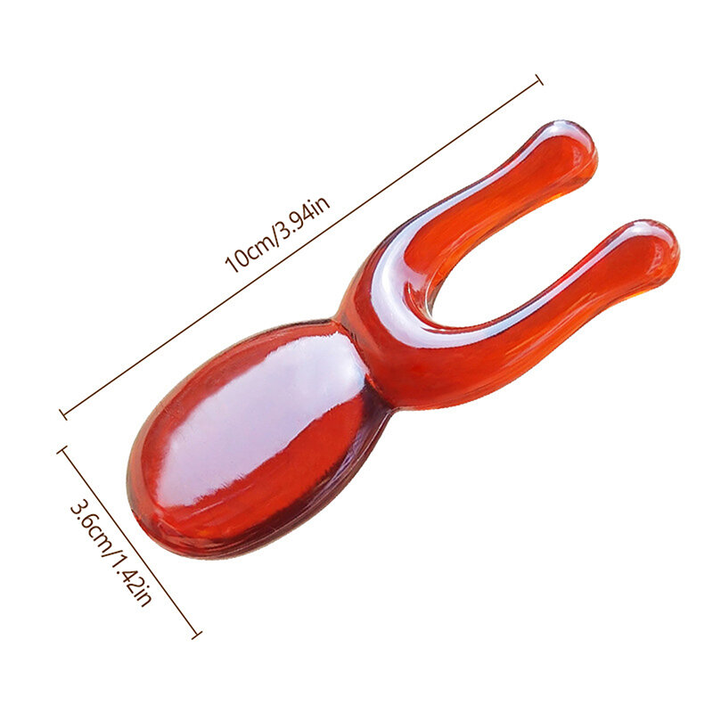 1Pcs Red Plastics Nose Lifter Shaper Facial Acupoint Massage Multi-Functional Handheld Body Massage Caring Relaxation Tool