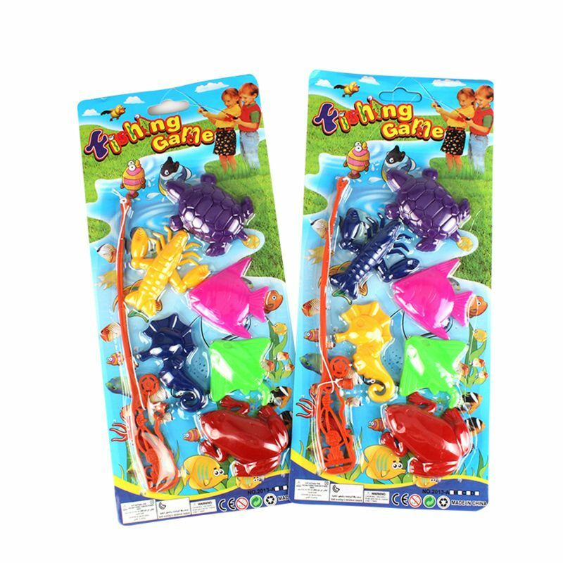 4XBD Магнитный игровой набор для рыбалки, детские забавные детские игрушки на крючок, развивающая игрушка