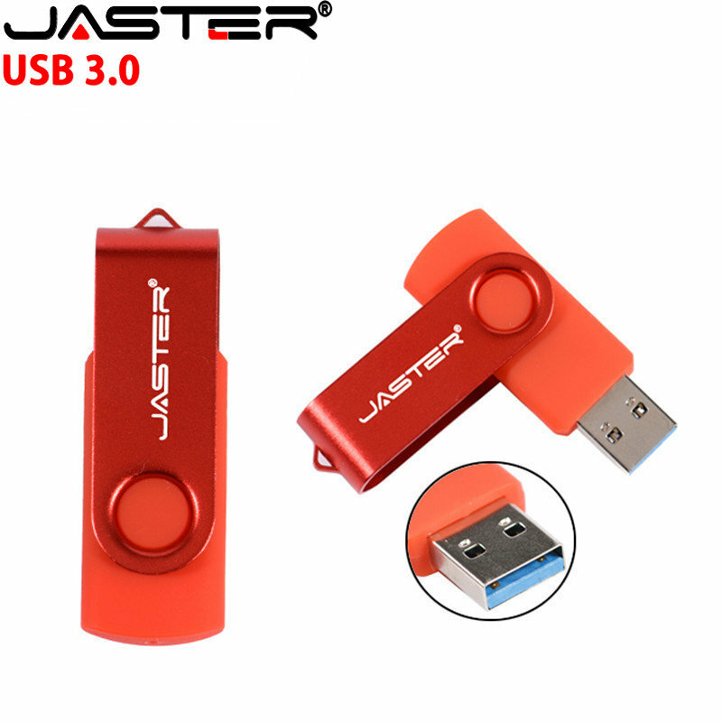 JASTER-Clé USB 3.0 en métal noir super rapide avec logo personnalisé, gravure au laser, 16 Go, 32 Go