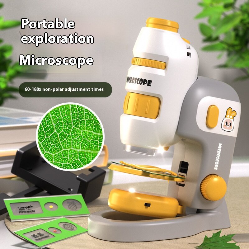 Microscope Mini Children's Three In One Multi Functional Convenient Puzzle Toy