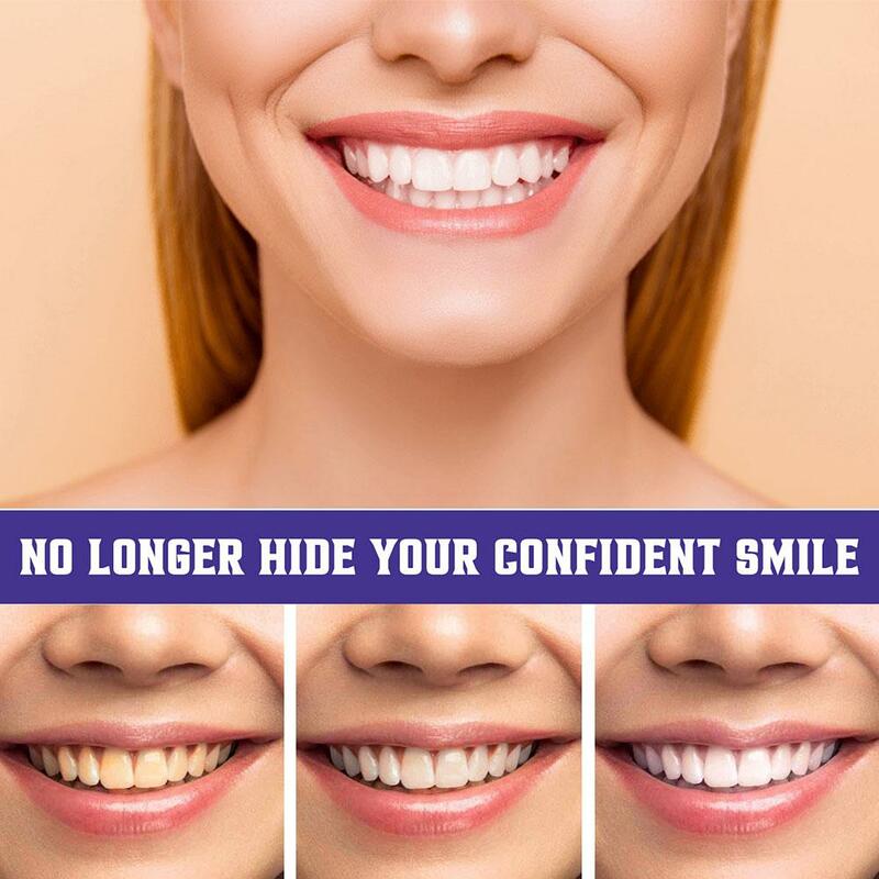 Фиолетовый мусс для чистки зубов и отбеливания зубов V34 пятна для чистки зубов желтая белая гигиена дыхание зубы свежее удаление чистки O J5F2