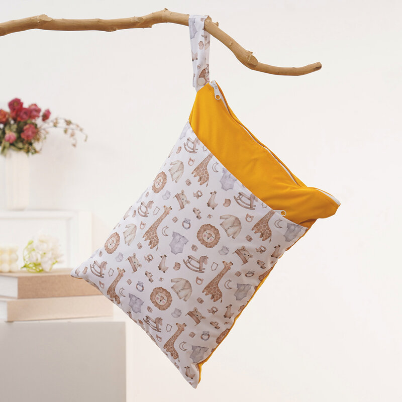 Elinfant-Bolsa de pañales impermeable, bolsa seca y húmeda para natación y gimnasio, bolsa portátil para mamá