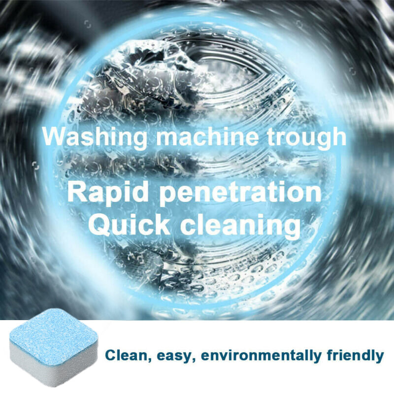 Blue.Washer Refresh Health Care Odor Effervescent Tablets Cleaning Laundry Supplies Oxygen Cleaner Decontamination