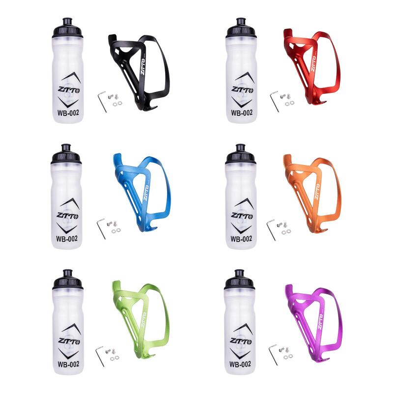 Jaula de botella de agua para bicicleta de montaña con botella de bebida, accesorio deportivo elegante