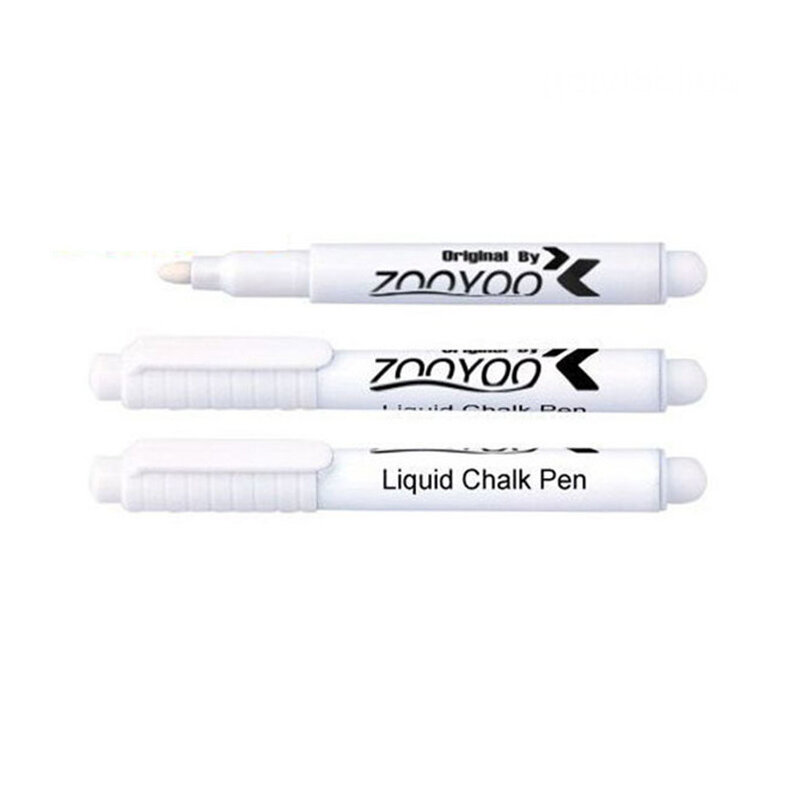 3/10 sztuk biały kreda w płynie zmazywalny długopis Marker do szyby tablica elektroniczna tablicy szkolnej biały długopis