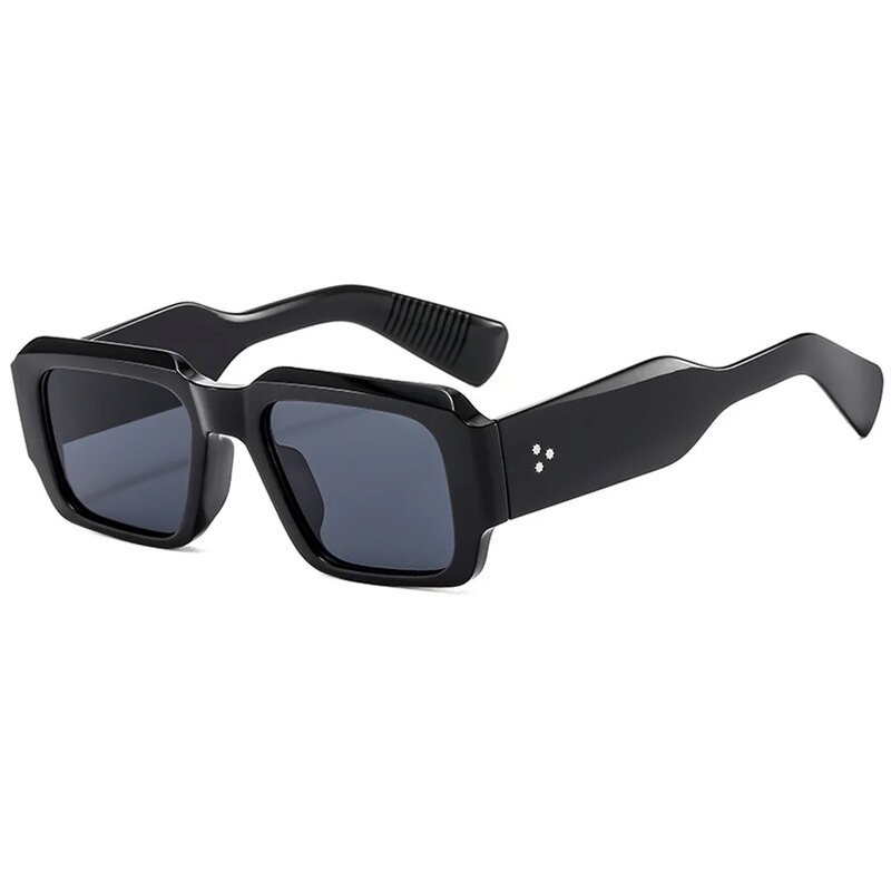Vintage Auto Zonnebril voor Mannen Vrouwen Vierkant Frame Dikke Pootjes Zonnebrillen Ins Buitenzonnebril UV400 Bescherming Bril Geschenken