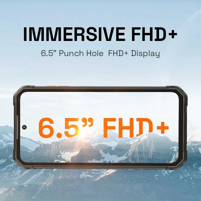 IIIF150 B1 Pro 스마트폰 6.5 & quot FHD + 디스플레이, 견고한 휴대폰 야간 투시경 셀 셀룰러, 10000mAh 48MP 카메라, 2MP 매크로 안드로이드