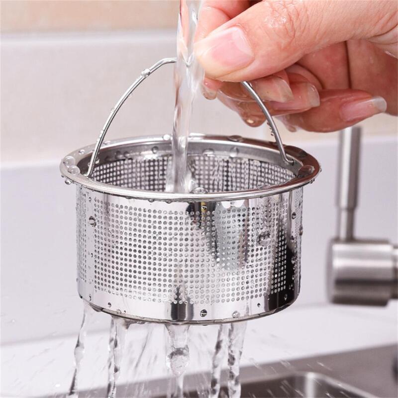 Filtro per lavello da cucina in acciaio inossidabile filtro per lavello filtrazione forte filtro denso scarico dello schermo cestello dell'acqua accessori da cucina