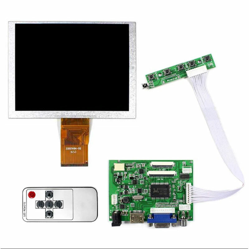 Panel de pantalla LCD ZJ050NA-08C de 5 pulgadas, pantalla de rayas verticales RGB con resolución de 640x480, HDMI, VGA, AV, tablero de Control LCD