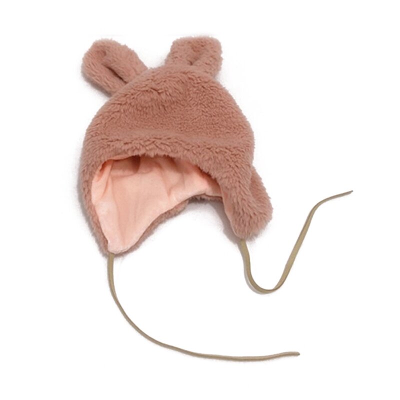 幼児用の冬用帽子,子供用の暖かくて厚い帽子,かわいい3D漫画の耳の保護