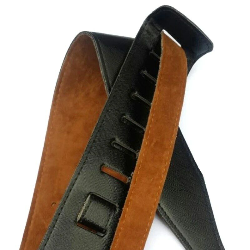 Durable Leather Guitar Strap with Adjustable Strap, for Electric Guitar, Bass Accessory Parts G99D
