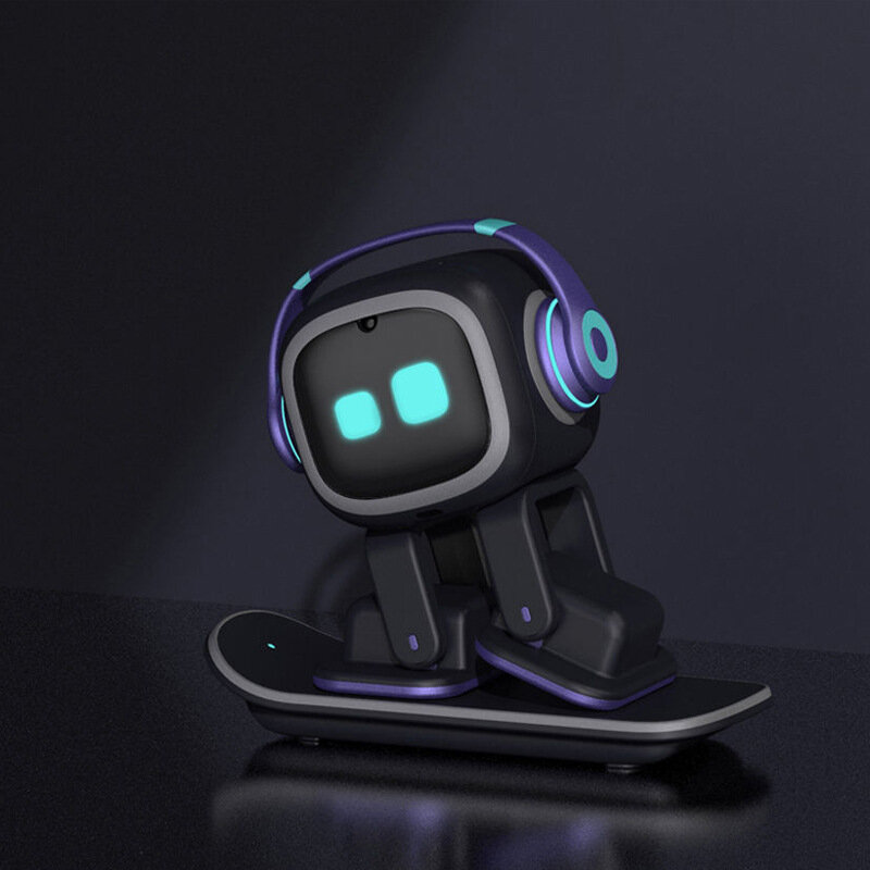 Emo-Robot Inteligente para niños, juguete electrónico de Pvc, con voz, para escritorio, regalo de Navidad